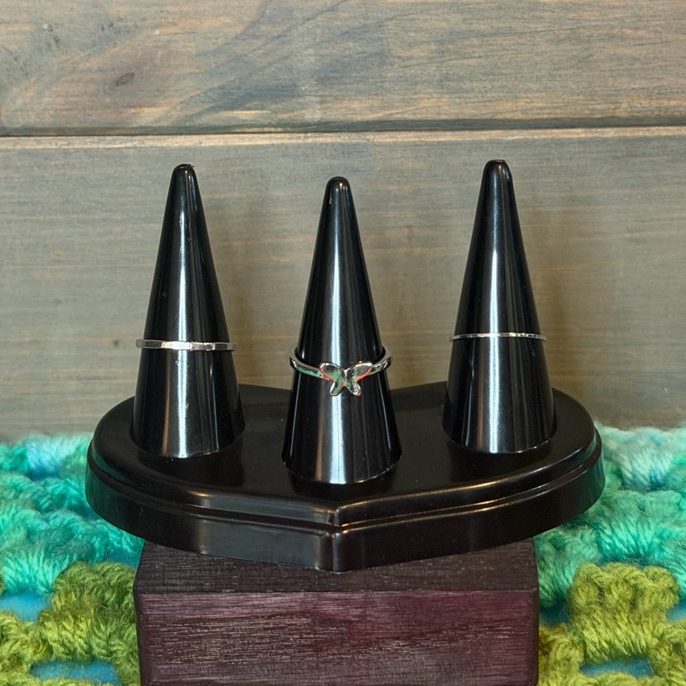 3/$10 Butterfly Stacking Rings Set